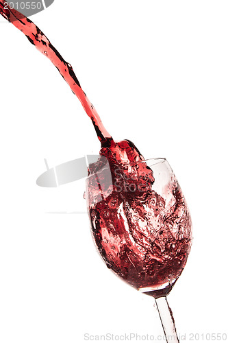 Image of pouring red wine