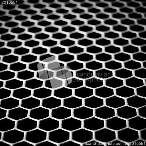 Image of abstract metallic grid