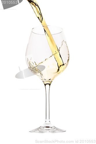 Image of white wine splash