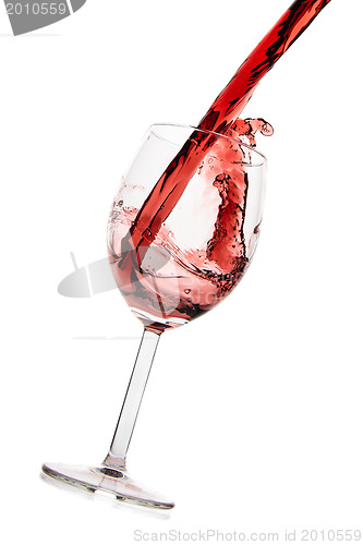 Image of pouring red wine