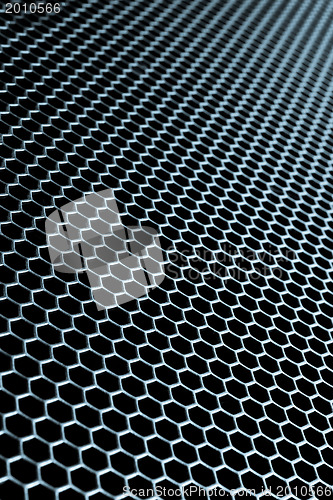 Image of abstract metallic grid