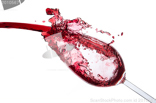 Image of pouring red wine