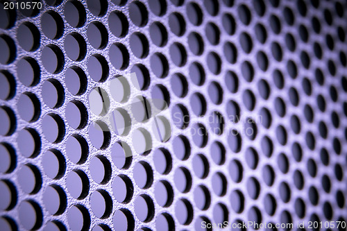 Image of abstract metallic grid