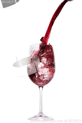 Image of pouring red wine