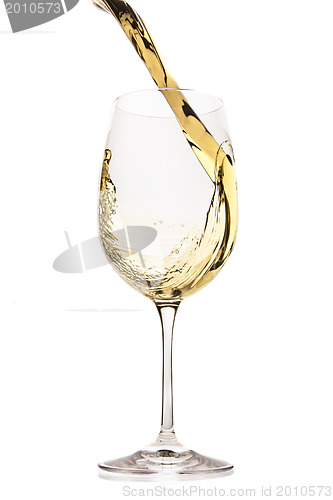 Image of white wine splash