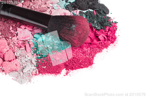 Image of set of multicolor crushed eyeshadows