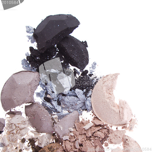 Image of multicolored crushed eyeshadows