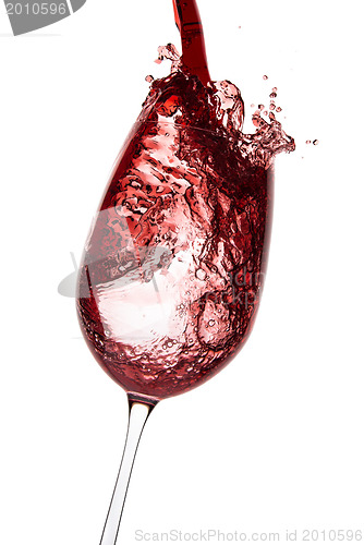 Image of pouring red wine
