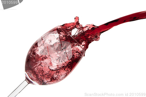 Image of pouring red wine