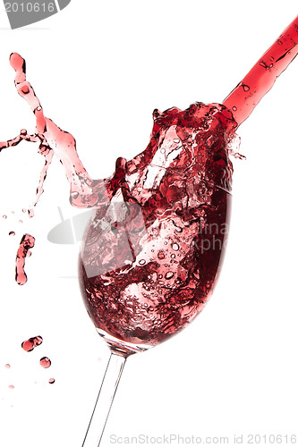 Image of pouring red wine