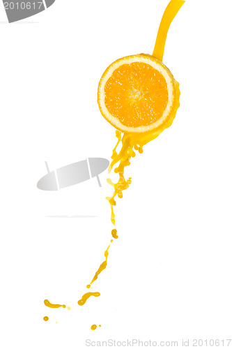 Image of orange juice splash