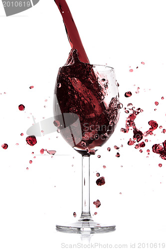 Image of pouring red wine