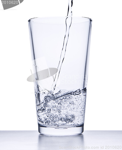 Image of pouring water into glass