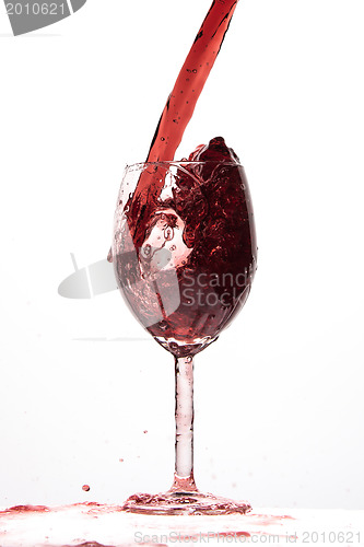 Image of pouring red wine