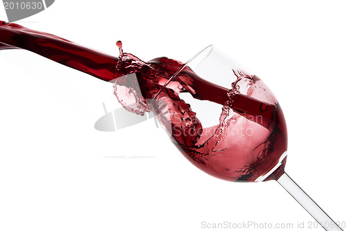 Image of pouring red wine