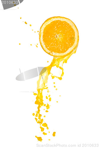 Image of orange juice splash