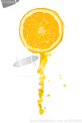 Image of orange juice splash