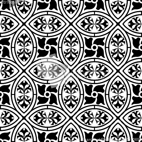 Image of seamless floral patten