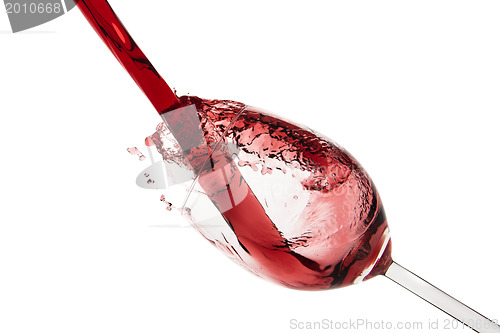 Image of pouring red wine