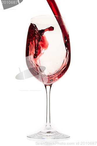 Image of pouring red wine