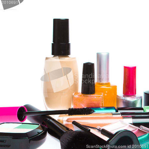 Image of set of cosmetic products