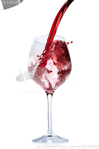 Image of pouring red wine