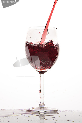 Image of pouring red wine