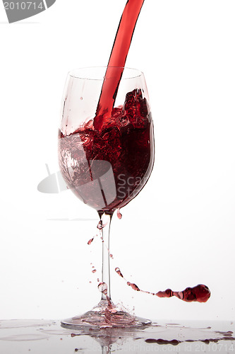 Image of pouring red wine