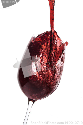 Image of pouring red wine