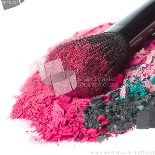 Image of set of multicolor crushed eyeshadows