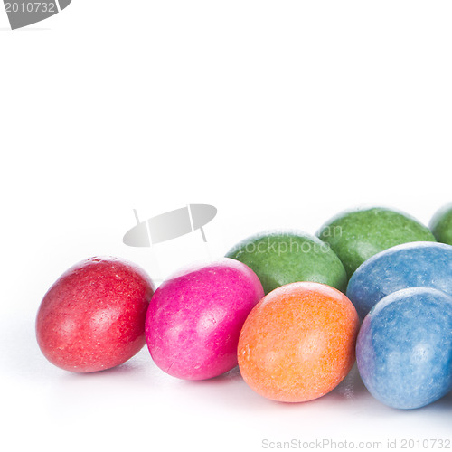 Image of easter eggs isolated