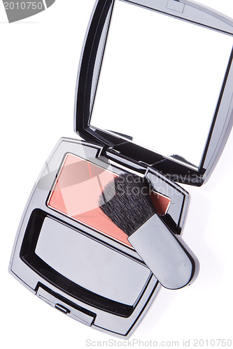 Image of compact blush with brush