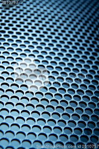 Image of abstract metallic grid