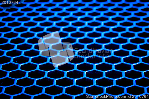 Image of abstract metallic grid