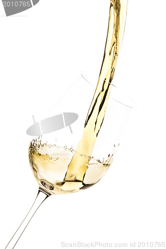 Image of white wine splash