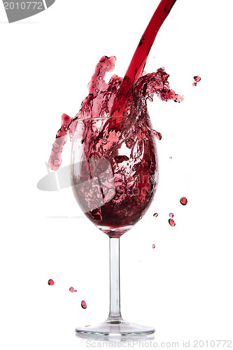 Image of pouring red wine