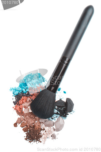 Image of set of multicolor crushed eyeshadows