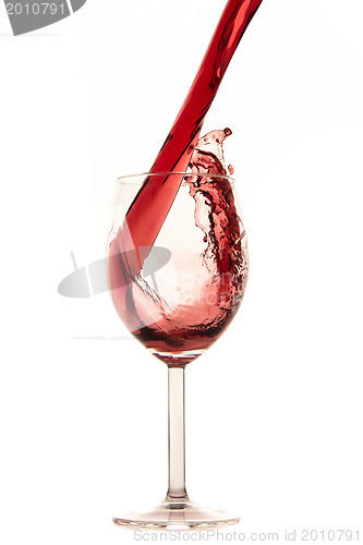 Image of pouring red wine