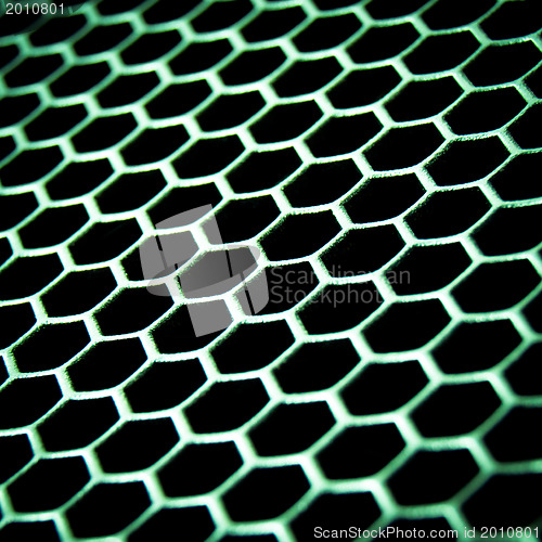 Image of abstract metallic grid