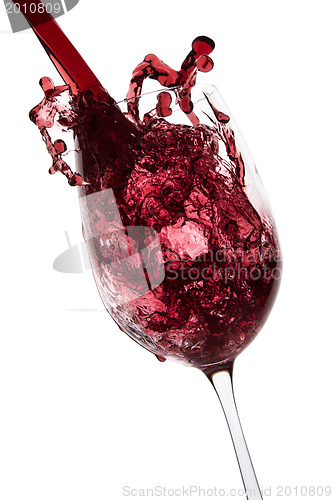 Image of pouring red wine