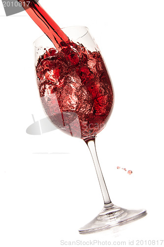 Image of pouring red wine