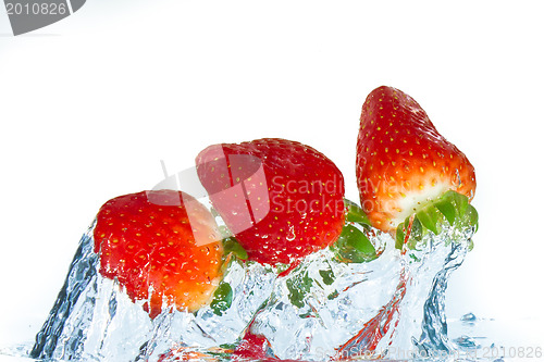 Image of strawberry in the water