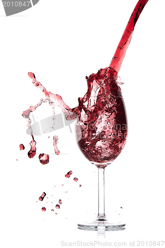 Image of pouring red wine