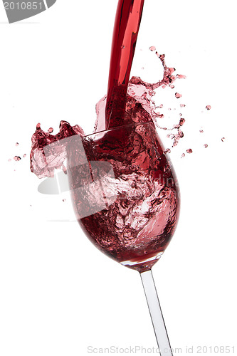 Image of pouring red wine