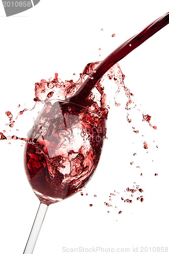 Image of pouring red wine