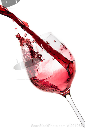 Image of pouring red wine