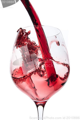 Image of pouring red wine