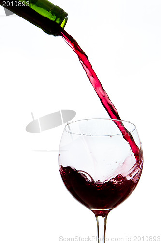 Image of pouring red wine 