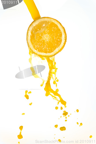 Image of orange juice splash