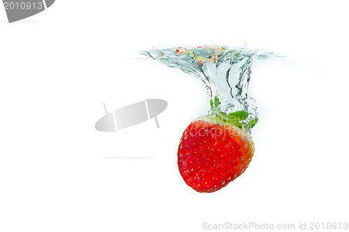 Image of strawberry in the water